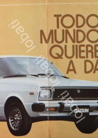 CARTEL ANTIGUO ORIGINAL DE AUTOS NISSAN DATSUN SEDAN 1982 / 792