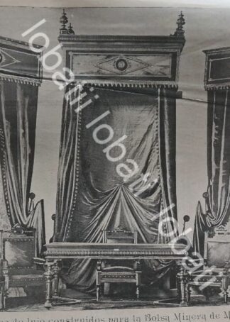 CARTEL ANTIGUO ORIGINAL DE FABRICA DE MUEBLES MUEBLES JORGE UNNA 1895 Y MAS PROPAGANDAS