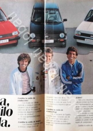 CARTEL ANTIGUO ORIGINAL DE AUTOS FORD FIESTA 1982 /907