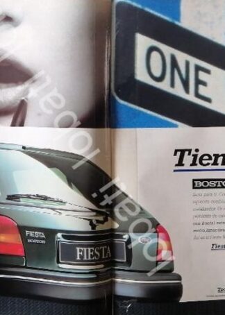 CARTEL ANTIGUO ORIGINAL DE AUTOS FORD FIESTA BOSTON 1993 /904