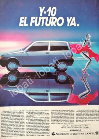 CARTEL ANTIGUO ORIGINAL DE DE AUTOS LANCIA Y-10 1992 /886