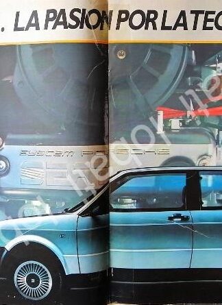 CARTEL ANTIGUO ORIGINAL DE AUTOS SEAT IBIZA 1986/ 844