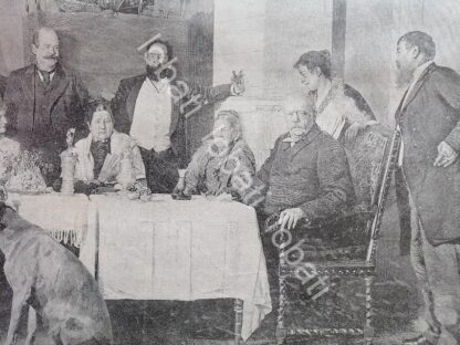 GRABADO ANTIGUO 1898 OTTO VON BISMARCK Y SU FAMILIA / MLT PLT - Image 2