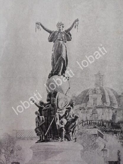 CARTEL ANTIGUO ORIGINAL DE NOTICIA Y PORTADA ANTIGUA 1898 INAUGURAN ANGEL DE LA INDEPENDENCIA EN PUEBLA / LDM - Image 2