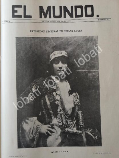 PORTADA ANTIGUA ORIGINAL  1898 EXPOSICION NACIONAL DE BELLAS ARTES. ARGELINA