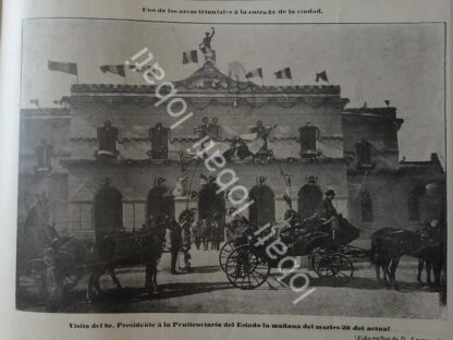 PORTADA ANTIGUA ORIGINAL  1898 PORFIRIO DIAZ EN MONTERREY / LDM - Image 3