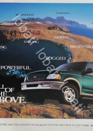 CARTEL ANTIGUO ORIGINAL DE AUTOS CAMIONETA FORD EXPEDITION 1997 PRIMERA VERSION /1006