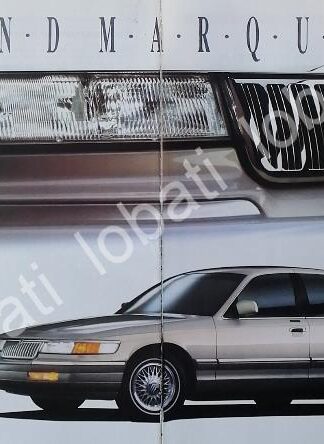 CARTEL ANTIGUO ORIGINAL DE AUTOS FORD GRAND MARQUIS 1992 /N993