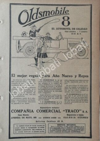 CARTEL ANTIGUO ORIGINAL DE AUTOS OLDSMOBILE 8 1929 /991