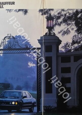 CARTEL ANTIGUO ORIGINAL DE AUTOS BMW 733i 1983 /959