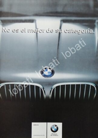 CARTEL ANTIGUO ORIGINAL DE AUTOS BMW X5 2000 /956