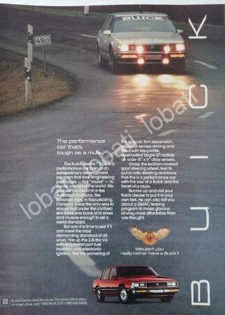 CARTEL ANTIGUO ORIGINAL DE AUTOS CHRYSLER BUICK ELECTRA 1985 /951