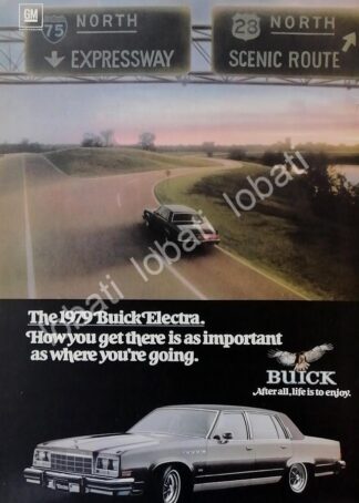 CARTEL ANTIGUO ORIGINAL DE AUTOS GM BUICK ELECTRA 1979 /950