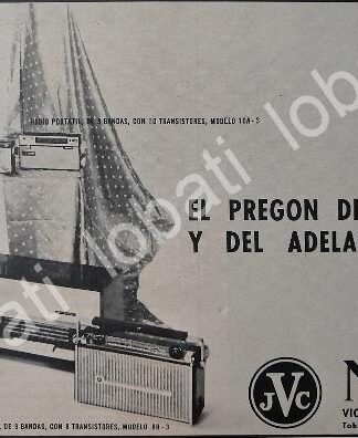 CARTEL ANTIGUO ORIGINAL DE RADIOS NIVICO JVC 1960s /375