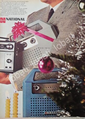CARTEL ANTIGUO ORIGINAL DE RADIOS NATIONAL 1968 VARIOS /362