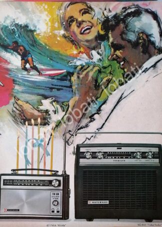 CARTEL ANTIGUO ORIGINAL DE DE RADIOS NATIONAL TOKA TODO 1968 /306