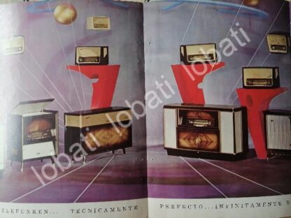 CARTEL ANTIGUO ORIGINAL DE FOLLETO TRIPTICO RADIOS Y CONSOLAS TELEFUNKEN 1960s /301 - Image 4