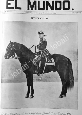 PORTADA ANTIGUA ORIGINAL  1899. PORFIRIO DIAZ /OCTAVIANO DE LA MORA/ MLT