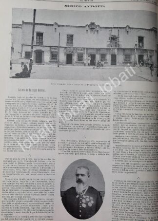 CARTEL ANTIGUO ORIGINAL DE LA CASA DE LA MUJER HERRADA 1899. LDM, CASAS DE MEXICO