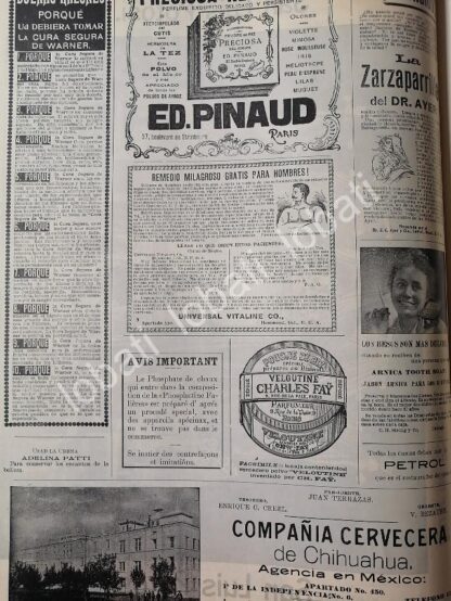 CARTEL ANTIGUO ORIGINAL DE FABRICA DE MUEBLES JORGE UNNA. 1899 Y OTRAS / 774 - Image 2
