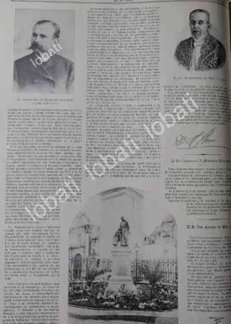 CARTEL ANTIGUO ORIGINAL DE MUERE MARIANO BARCENA RAMOS 1899 Y OTRAS NOTAS