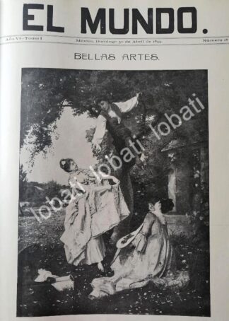 PORTADA ANTIGUA ORIGINAL  1899. DEMETZMACHER. LAS CEREZAS / ARTE