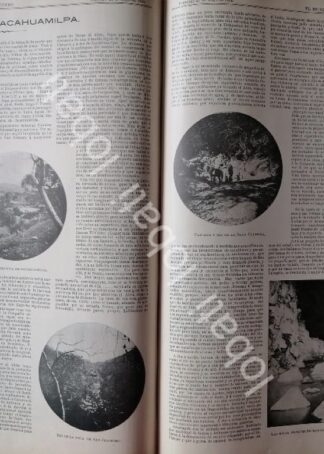 CARTEL ANTIGUO ORIGINAL DE LAS GRUTAS DE CACAHUAMILPA 1899 / LDM