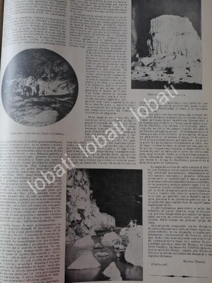 CARTEL ANTIGUO ORIGINAL DE LAS GRUTAS DE CACAHUAMILPA 1899 / LDM - Image 3