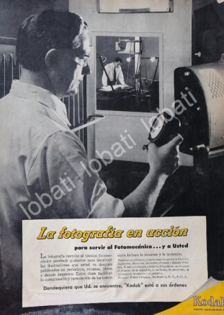 CARTEL ANTIGUO ORIGINAL DE EMPRESA KODAK MEXICANA 1953 /595