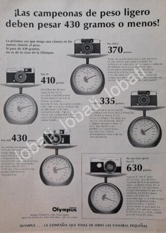 CARTEL ANTIGUO ORIGINAL DE CAMARAS FOTOGRAFICAS OLYMPUS 1968 /587