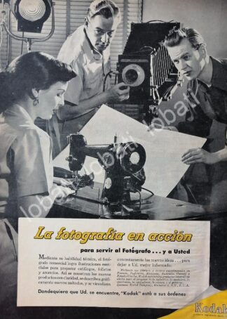 CARTEL ANTIGUO ORIGINAL DE EMPRESA KODAK MEXICANA 1953 /582