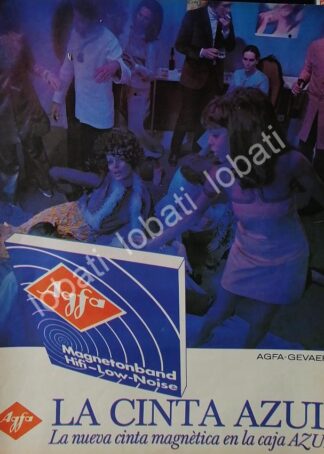 CARTEL ANTIGUO ORIGINAL DE CARTUCHO DE PELICULA FOTOGRAFICA AGFA 1960s /577