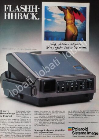 CARTEL ANTIGUO ORIGINAL DE CAMARAS FOTOGRAFICAS POLAROID SISTEMA IMAGE 1980s /569
