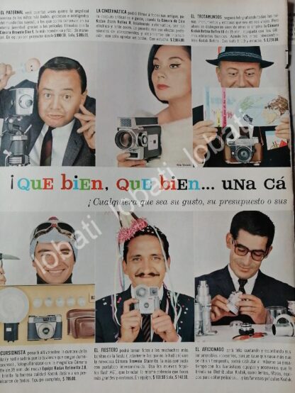 CARTEL ANTIGUO ORIGINAL DE PROYECTORES Y CAMARAS KODAK 1960s /561 - Image 3