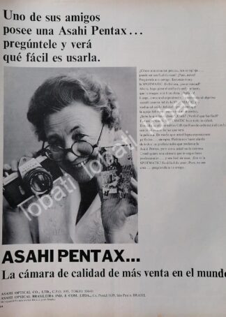 CARTEL ANTIGUO ORIGINAL DE CAMARAS ASAHI PENTAX SPOTMATIC 1969 /555
