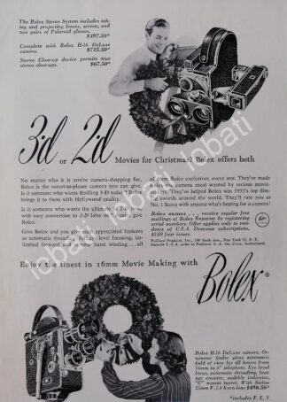 CARTEL ANTIGUO ORIGINAL DE CAMARAS FILMADORAS 16mm H-16 1953 /539
