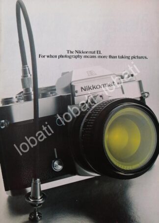 CARTEL ANTIGUO ORIGINAL DE CAMARAS FOTOGRAFICAS NIKON NIKKORMART EL 1977 /493
