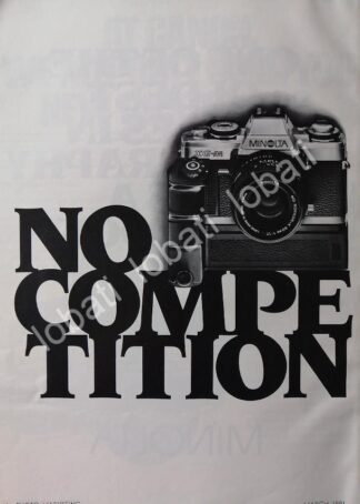 CARTEL ANTIGUO ORIGINAL DE CAMARAS FOTOGRAFICAS MINOLTA XG-M 1981 /475