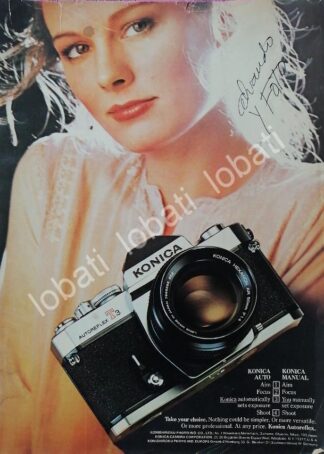 CARTEL ANTIGUO ORIGINAL DE CAMARAS FOTOGRAFICAS KONICA T3 1970s /439