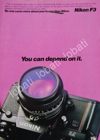 CARTEL ANTIGUO ORIGINAL DE CAMARAS FOTOGRAFICAS NIKON F3 1970s /435