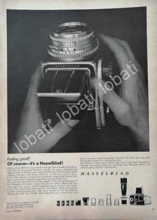 CARTEL ANTIGUO ORIGINAL DE CAMARAS HASSELBLAD 1969 /426
