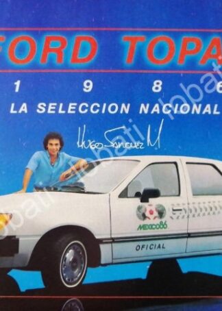 CARTEL ANTIGUO ORIGINAL DE PUBLICIDAD RETRO Y EL FUTBOLISTA HUGO SANCHEZ 90s /FEP