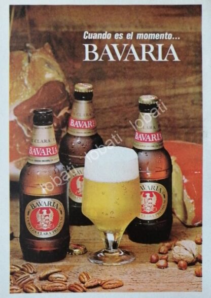 CARTEL ANTIGUO ORIGINAL DE SET DE 4 AFICHES RETRO CERVEZAS VARIAS, AÑOS 70s /208 - Image 3
