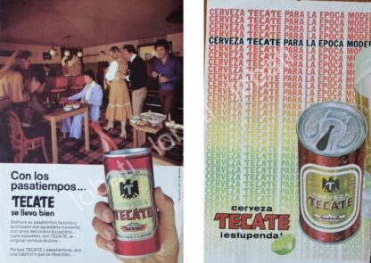 CARTEL ANTIGUO ORIGINAL DE SET DE 4 AFICHES RETRO CERVEZAS VARIAS, AÑOS 70s /207 - Image 2