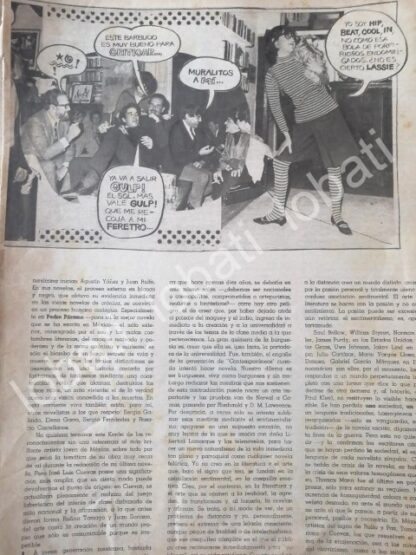 CARTEL ANTIGUO ORIGINAL DE RARA MINI NOVELA DE CARLOS FUENTES, LO QUE LA MAFIA SE LLEVO - Image 3