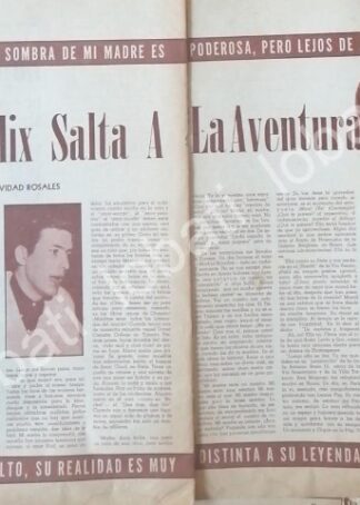CARTEL ANTIGUO ORIGINAL DE ENTREVISTA A ENRIQUE ALVAREZ FELIX 1970s FEP