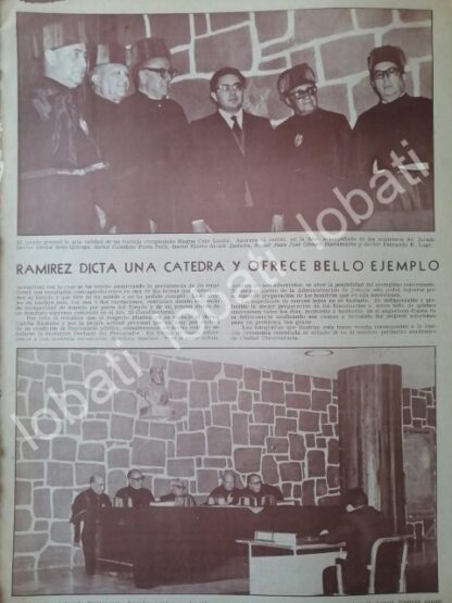 CARTEL ANTIGUO ORIGINAL DE SERGIO GARCIA RAMIREZ , EXAMEN DOCTORADO 1971 - Image 2