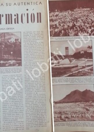 CARTEL ANTIGUO ORIGINAL DE EL RENACIMIENTO DE MONTERREY 1965