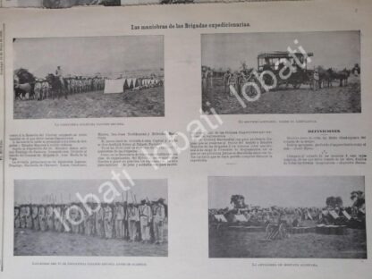 CARTEL ANTIGUO ORIGINAL DE MANIOBRAS MILITARES EN D.F 1899 / MILITARIA - Image 3