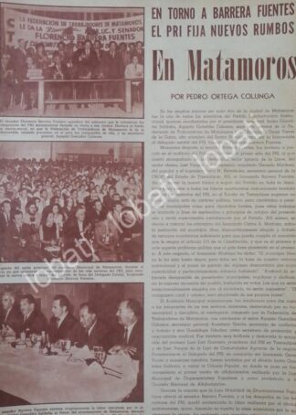 CARTEL ANTIGUO ORIGINAL DE FLORENCIO BARRERA FUENTES 1965